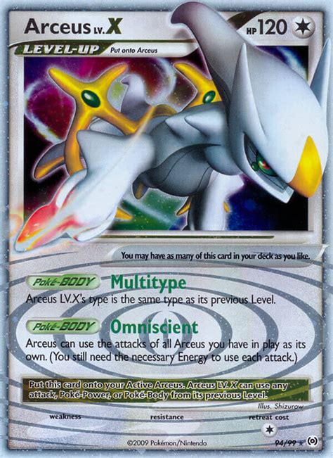 arceus lv x